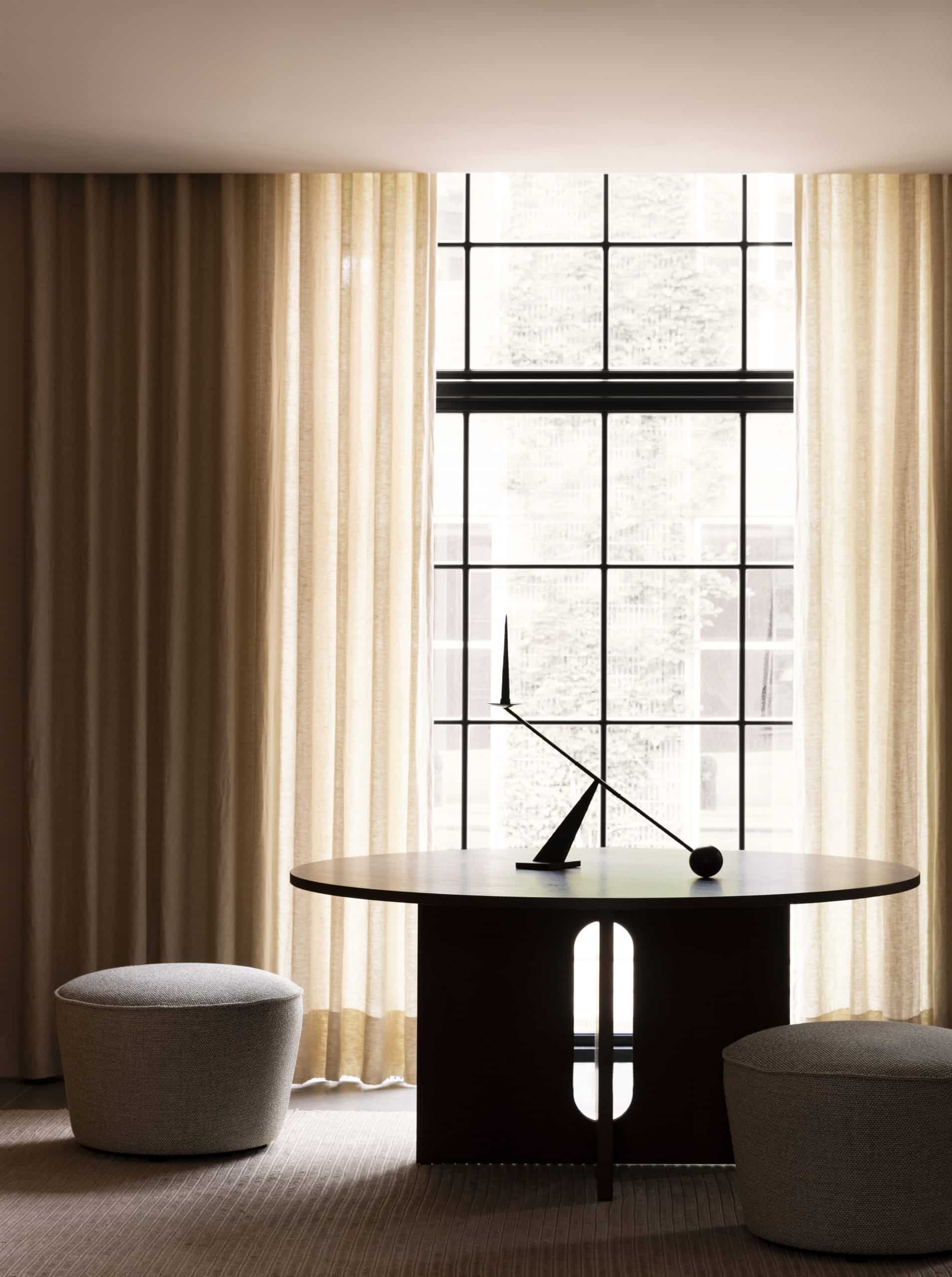 MENU_Interconnect_Candle_Holder_Androgyne_Dining_Table_Cairn_Pouf_Houkime_Rug